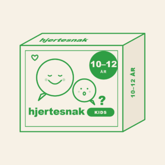 Hjertesnak Kids 10–12 år – samtalekort til store børn, grøn æske
