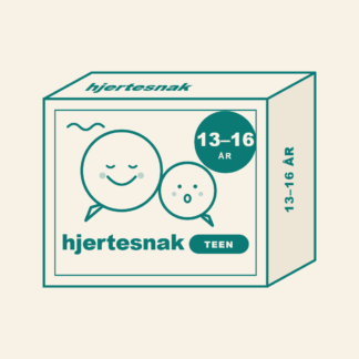 Hjertesnak Teen 13–16 år – samtalekort til teenagere, petrol æske