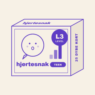 Hjertesnak Teen Level 3 – 25 dybe samtalekort